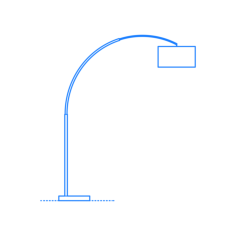 Furniture Floor Lamps Big Dipper Arc Floor Lamp Sketch Drawing Svg, Free Vectors File